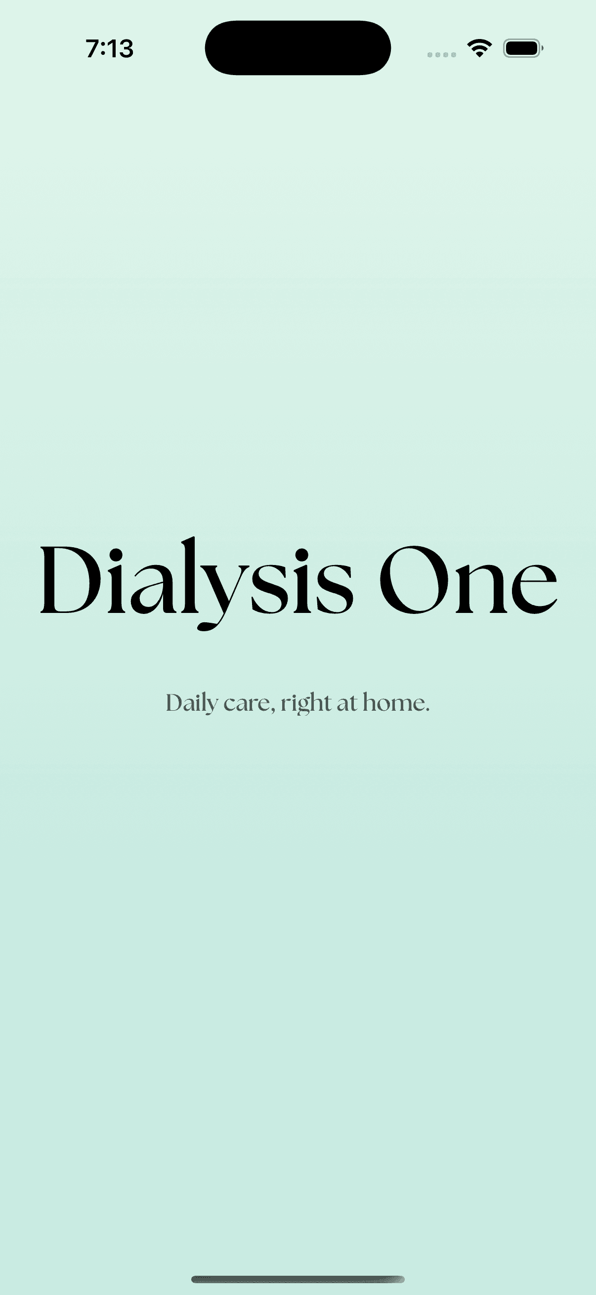 Dialysis One App UI